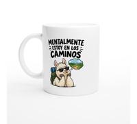 PassionCadeau Taza Mentalmente Estoy en los Caminos | Taza Graciosa Senderista - Idea de Regalo Original