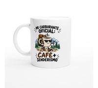 PassionCadeau Taza Mi Carburante Oficial Café + Senderismo | Taza de Humor Senderista - Idea de Regalo Original