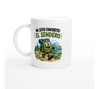 PassionCadeau Taza Mi Sitio Favorito el Sendero | Taza Graciosa Senderista - Idea de Regalo Original