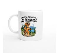PassionCadeau Taza Mi Sitio Favorito Los Senderos | Taza Divertida de Café Senderista - Idea de Regalo Original