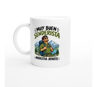PassionCadeau Taza Muy Buen Senderista Modestia Aparte | Taza Graciosa Senderista - Idea de Regalo Original