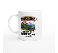 PassionCadeau Taza No Molestar Estoy de Senderismo | Taza Divertida de Café Senderista - Idea de Regalo Original