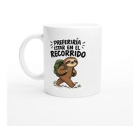 PassionCadeau Taza Preferiría Estar en el Recorrido | Taza de Humor Senderista - Idea de Regalo Original