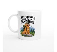 PassionCadeau Taza Preferiría Estar en los Senderos | Taza Divertida Senderista - Idea de Regalo Original