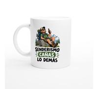 PassionCadeau Taza Senderismo Cañas Lo Demás | Taza de Humor Senderista - Idea de Regalo Original