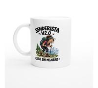 PassionCadeau Taza Senderista V2.0 Sigo Sin Mejorar | Taza Divertida de Café Senderista - Idea de Regalo Original