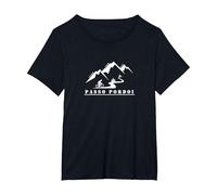 Passo Pordoi, Bicicleta, Italia, Giro, Ciclismo, Alpes Camiseta, Mujer Tallas Grandes, Negro, 3XL Grande