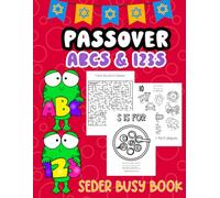 Passover ABCs & 123s: Seder Busy Book, Passover for Toddlers, Peseach Activity Books for Kids, Jewish Coloring Activities (Jewish Holiday Activity Books For Kids)