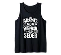 Passover Mom Runs This Seder Best Cooking Lover Mama Humor Camiseta sin Mangas