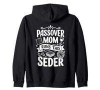 Passover Mom Runs This Seder Best Cooking Lover Mama Humor Sudadera con Capucha