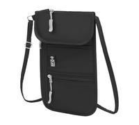 Passport Bag Carrier, Travel Wallet Organizer, Anti Theft Document Pouch with Blocking, Lightweight Neck Holder for Vacation Hiking Commute Gym Beach Business Use, 8.27x0.2x5.12 Inches