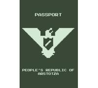 Passport People's Republic of Arstotzka: Minimalist Composition Book | 100 pages | 6" x 9" | Collage Lined Pages | Journal | Diary | For Students, ... School, College, University, School Supplies
