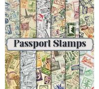 Passport Stamps Scrapbook Paper Craft Pad: 12 Vintage Stamp Designs, 36 Double-Side Sheets Printed on 8.5"x8.5" Size Paper. Great For Card Making, ... Photo Album, Mixed Media, DIY and More!