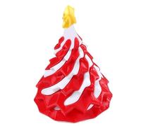 Passthrough 3D Printing Christmas Figure, Collectible Fidget Toy, Red, Green, White, 1.97x1.97x2.95 Inches, Desktop Decoration for Living Room, Dining Table