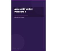 Password & Account Organizer: Alphabetical A-Z Internet Login Keeper With Security Questions, Emergency Contacts & WiFi Log