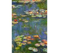 PASSWORD BOOK Claude Monet Red Water Lilies: A-Z Alphabetical Tabs, Keep Track of Usernames, Passwords, Web Addresses, Internet Password Organizer, Logbook, 6 x 9 inches