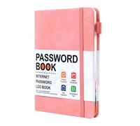 Password Book, Pocket Size Password Log, Address Book | 6.11x4.73x0.39 in Organizer for Secure Organizing Of All Your Private Website Logins Account Details, Important Contacts List
