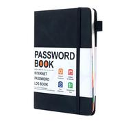Password Book, Pocket Size Password Log, Address Book | 6.11x4.73x0.39 in Organizer for Secure Organizing Of All Your Private Website Logins Account Details, Important Contacts List