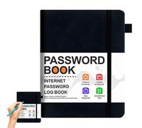 Password Book, Website Password Organizer, Pocket Address Log Notebook, Account Details and Logins Organizer, Important Contacts Storage for Personal Security