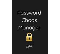 Password Chaos Manager | Premium Black & Gold Password Logbook with A-Z Tabs: Secure Blank Password Organizer for All Your Logins, Usernames & Notes | ... Gift for Home, Office & Family (Pocket size)