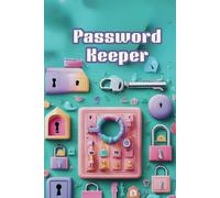 Password Keeper: Your offline aesthetic vault of secrets (6 x 9 inches). Secure upto 75 different login credentials across websites.