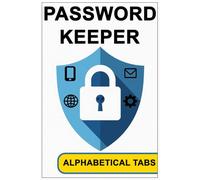Password Keeper: Your Personal Digital Guardian. Easy Access & Peaceful Security for All Logins. With Alphabetical Tabs, Never Lose a Login Again! ... Websites, Email, Devices and App. | 6”x9”