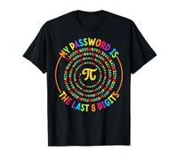 Password Last 8 Digits of Pi Design for Pi Day Camiseta