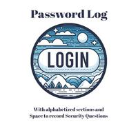 Password Log: This is a stylish yet functional password organizer for everyone who keeps hitting "Forgot My Password" every time you try to log into your favorite websites
