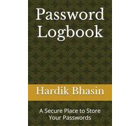 Password Logbook: A Secure Place to Store Your Passwords