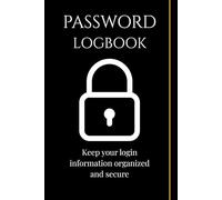 Password Logbook: A simple A-Z password organizer to keep your login details secure and easy to find