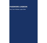 Password Logbook with A-Z Tabs: Keep Track of Your Passwords for Websites, Apps and Devices