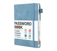 Password Notebook-Password Keeper Book, sitio web Libro seguro con contraseña con pestañas alfabéticas | Notebook de registro de datos de dirección de bolsillo para contactos importantes y etiquetas d