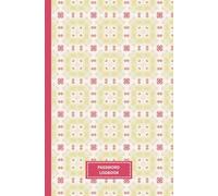 Password Organizer Logbook: 300 Entries Red and Sage Green Tile Pattern Blank Book for Website Logins Usernames and Notes for Seniors