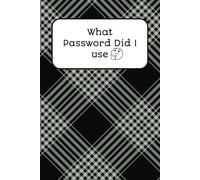 Password Tracker: Blank Password Book | Track web site and password used | Handy Travel size of 6 x 9