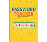 Password Tracker Logbook | Bright Yellow Dotted Cover | 6x9” | 150 Pages | Simple & Secure Password Keeper for Logins, Accounts & Notes