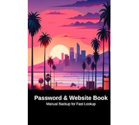 Password & Website Book: Manual Backup for Fast Lookup