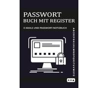 Passwort Buch mit Register: Organizer für Passwörter mit A-Z Register - Praktisches Notizbuch für Login-Daten, Internet & E-Mail | Lustiges Geschenk für Männer, Frauen & Senioren