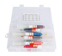 Pasta abrasiva de diamante, pasta de pulido para metal y joyas, pulido final con grano compuesto, 12 piezas de pasta de pulido de diamante, pulido de precisión, caja de almacenamiento incluida