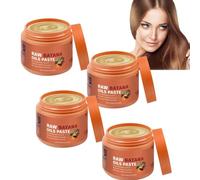 Pasta de aceite de batana 100 % crudo, 100 g, aceite de batana para el crecimiento del cabello, cuidado profundo natural para el cabello y el cuero cabelludo, bálsamo reparador para cabello seco