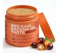 Pasta de aceite de Batana Raw, 120 g de aceite de Batana natural para el cabello, promueve la densidad del cabello brillo en hombres y mujeres, aceite de batana nutre las raíces del cabello, más