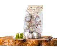 Pasta de Almendra Siciliana Artesanal, Bolsa Sicilia regalo, empaquetada en porciones individuales de sabores surtidos, dulces Sicilianos de almendra, sin gluten, 200g