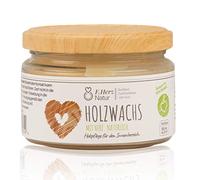 Pasta de cera incolora para madera, brillante, 250 ml, incolora en cristal, para superficies de madera en interiores, fabricada en Alemania