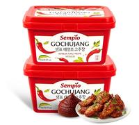Pasta de chile Gochujang, Salsa Coreana de Guindilla y Arroz, Esencial para la cocina coreana, Ideal para preparar bibimbap, tteokbokki, marinadas para carnes o tofu, Contiene 2 botes de 1000 gr