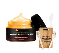 Pasta de combustión de 120 ml, pasta de leña, gel para quemar madera, gel de quema de madera, pasta de combustión fácil de aplicar para manualidades de madera, gel de combustión