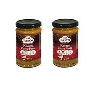 Pasta de Curry Korma suave y aromática 280 g Pack 2 frascos de cristal sin gluten apta vegetarianos para salsas, marinados y currys indios rápidos