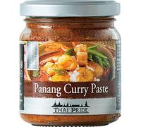Pasta de Curry Panang Tailandés 195 g en tarro de cristal Base para curry rojo cremoso con leche de coco Picante medio-alto Ideal para pollo tofu gambas verduras