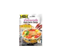 Pasta de Curry Rojo Tailandés 50 g Pack 3 Sobres Concentrado Aromático Picante para Curry Thai, Wok, Sopas, Marinados y Salsas con Leche de Coco