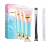 Pasta de dientes blanqueadora con cepillo de dientes, pasta de dientes blanqueadora intensiva de niacinamida, pastas de dientes para dientes blancos, eliminación de manchas natural, cuidado completo
