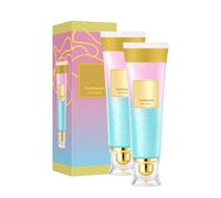 Pasta de dientes blanqueadora con niacinamida, 100 g, aroma a menta, partículas brillantes, limpieza suave para encías sensibles (2 unidades)