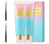 Pasta de dientes blanqueadora con niacinamida 100 g, ayuda a eliminar manchas de café y té, suave para encías sensibles, sin flúor, con enzima de papaya y aceite de coco orgánico (2)